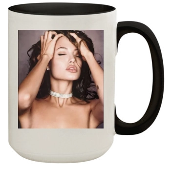 Angelina Jolie 15oz Colored Inner & Handle Mug