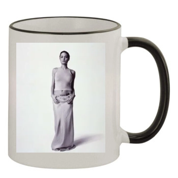 Angelina Jolie 11oz Colored Rim & Handle Mug