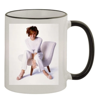 Angelina Jolie 11oz Colored Rim & Handle Mug