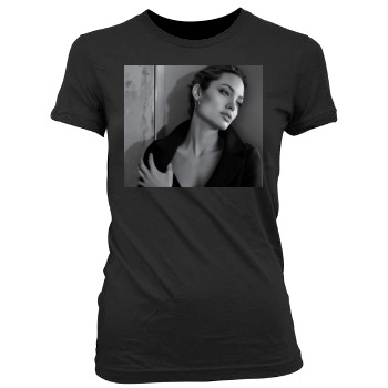 Angelina Jolie Women's Junior Cut Crewneck T-Shirt