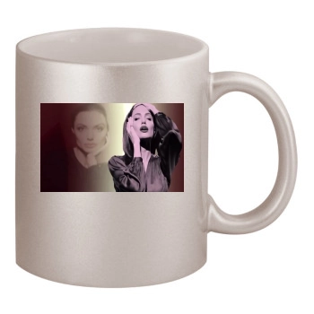 Angelina Jolie 11oz Metallic Silver Mug