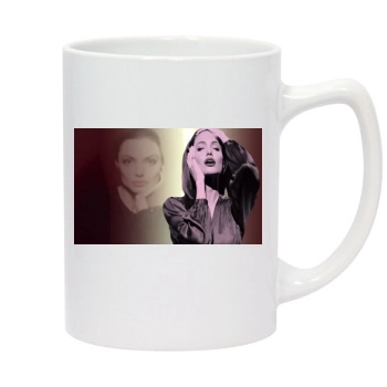 Angelina Jolie 14oz White Statesman Mug