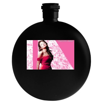 Angelina Jolie Round Flask