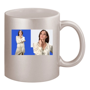 Angelina Jolie 11oz Metallic Silver Mug