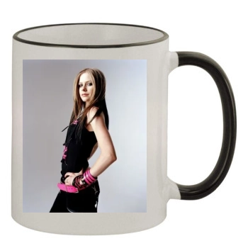 Avril Lavigne 11oz Colored Rim & Handle Mug