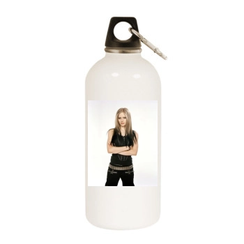 Avril Lavigne White Water Bottle With Carabiner