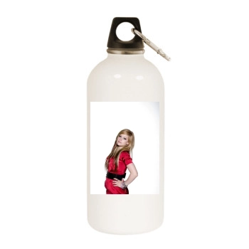 Avril Lavigne White Water Bottle With Carabiner