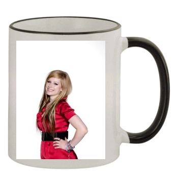 Avril Lavigne 11oz Colored Rim & Handle Mug