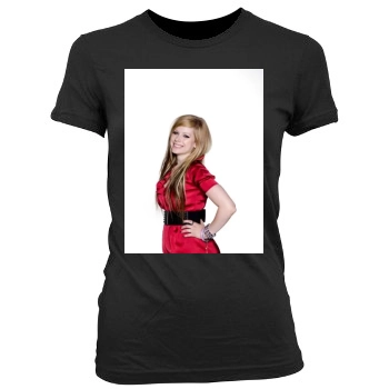 Avril Lavigne Women's Junior Cut Crewneck T-Shirt