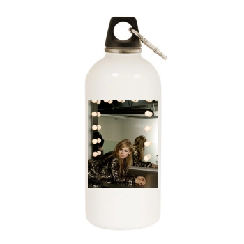 Avril Lavigne White Water Bottle With Carabiner