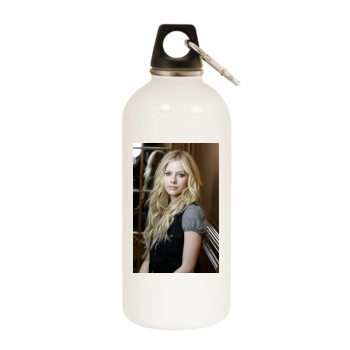 Avril Lavigne White Water Bottle With Carabiner