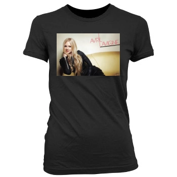 Avril Lavigne Women's Junior Cut Crewneck T-Shirt