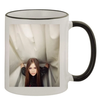 Avril Lavigne 11oz Colored Rim & Handle Mug