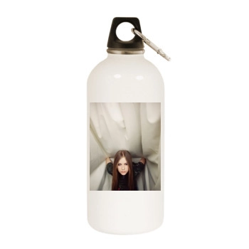 Avril Lavigne White Water Bottle With Carabiner