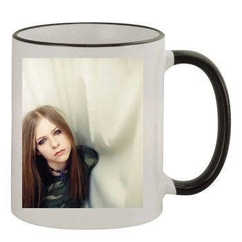 Avril Lavigne 11oz Colored Rim & Handle Mug