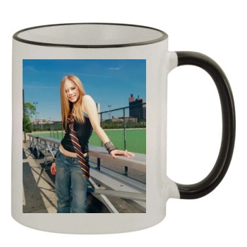 Avril Lavigne 11oz Colored Rim & Handle Mug