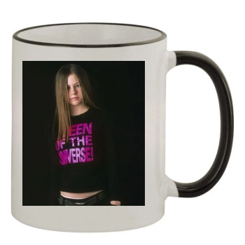 Avril Lavigne 11oz Colored Rim & Handle Mug