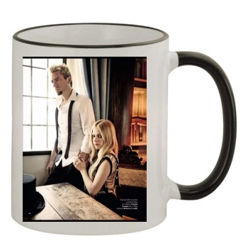 Avril Lavigne 11oz Colored Rim & Handle Mug