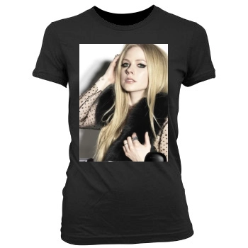 Avril Lavigne Women's Junior Cut Crewneck T-Shirt