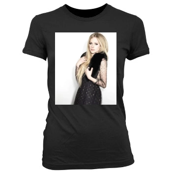 Avril Lavigne Women's Junior Cut Crewneck T-Shirt