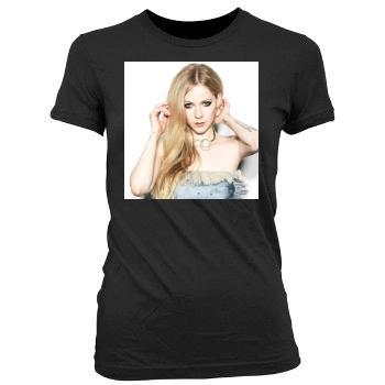 Avril Lavigne Women's Junior Cut Crewneck T-Shirt