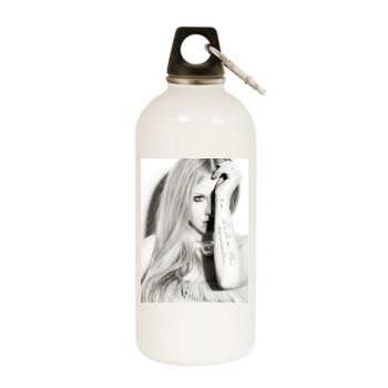 Avril Lavigne White Water Bottle With Carabiner