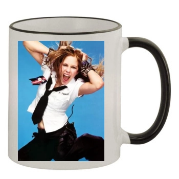 Avril Lavigne 11oz Colored Rim & Handle Mug