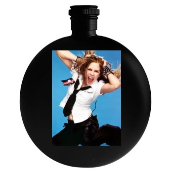 Avril Lavigne Round Flask