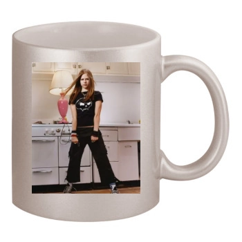 Avril Lavigne 11oz Metallic Silver Mug