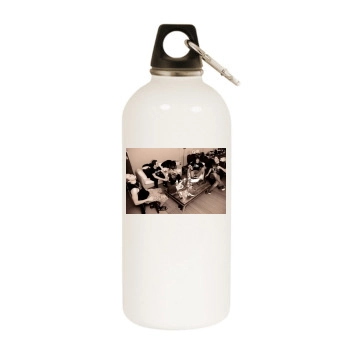 Avril Lavigne White Water Bottle With Carabiner