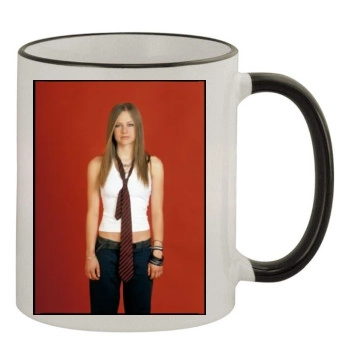 Avril Lavigne 11oz Colored Rim & Handle Mug