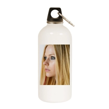 Avril Lavigne White Water Bottle With Carabiner