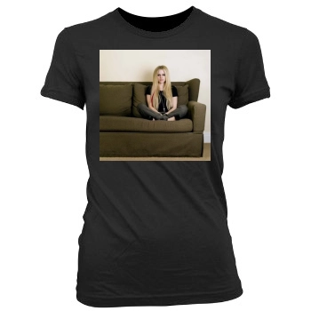 Avril Lavigne Women's Junior Cut Crewneck T-Shirt