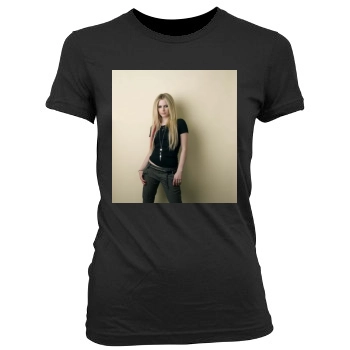 Avril Lavigne Women's Junior Cut Crewneck T-Shirt