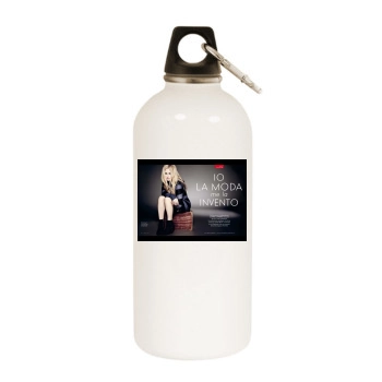 Avril Lavigne White Water Bottle With Carabiner