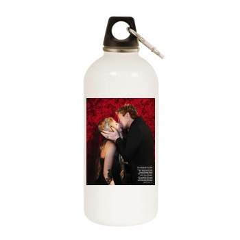 Avril Lavigne White Water Bottle With Carabiner