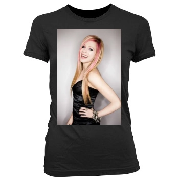 Avril Lavigne Women's Junior Cut Crewneck T-Shirt