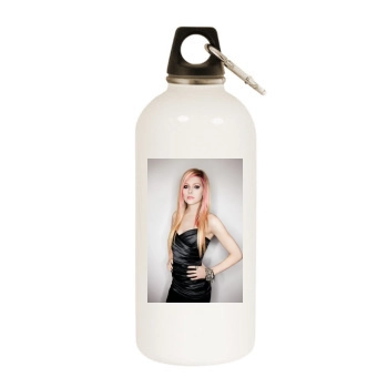 Avril Lavigne White Water Bottle With Carabiner