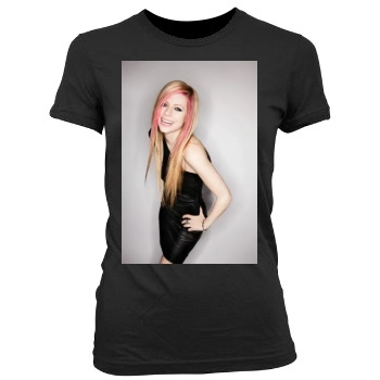 Avril Lavigne Women's Junior Cut Crewneck T-Shirt