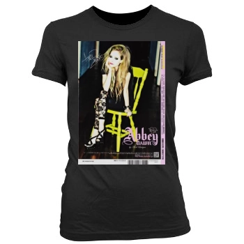 Avril Lavigne Women's Junior Cut Crewneck T-Shirt