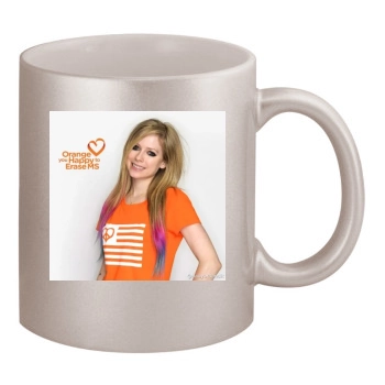 Avril Lavigne 11oz Metallic Silver Mug