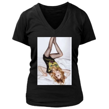 Avril Lavigne Women's Deep V-Neck TShirt