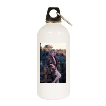 Barbara Eden White Water Bottle With Carabiner