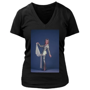 Barbara Eden Women's Deep V-Neck TShirt