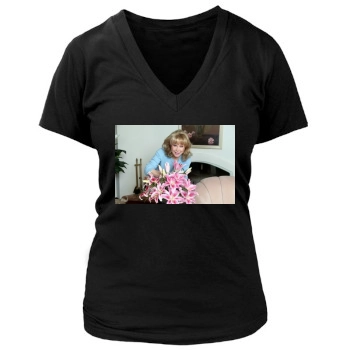 Barbara Eden Women's Deep V-Neck TShirt