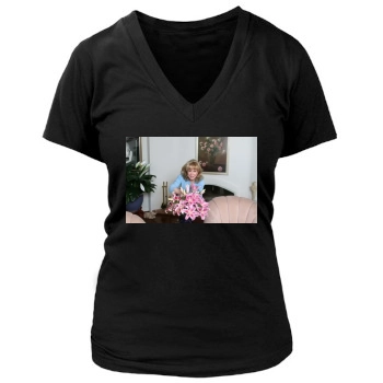 Barbara Eden Women's Deep V-Neck TShirt