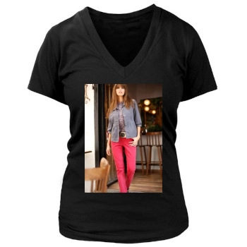 Barbara Herrera Women's Deep V-Neck TShirt