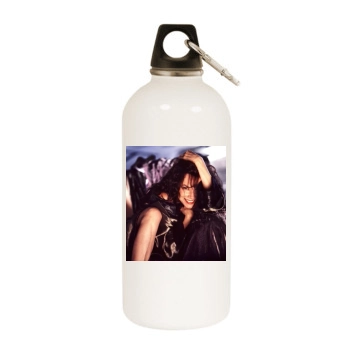 Barbara Hershey White Water Bottle With Carabiner