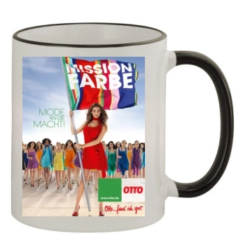 Bar Refaeli 11oz Colored Rim & Handle Mug