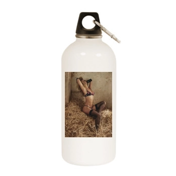 Bar Refaeli White Water Bottle With Carabiner